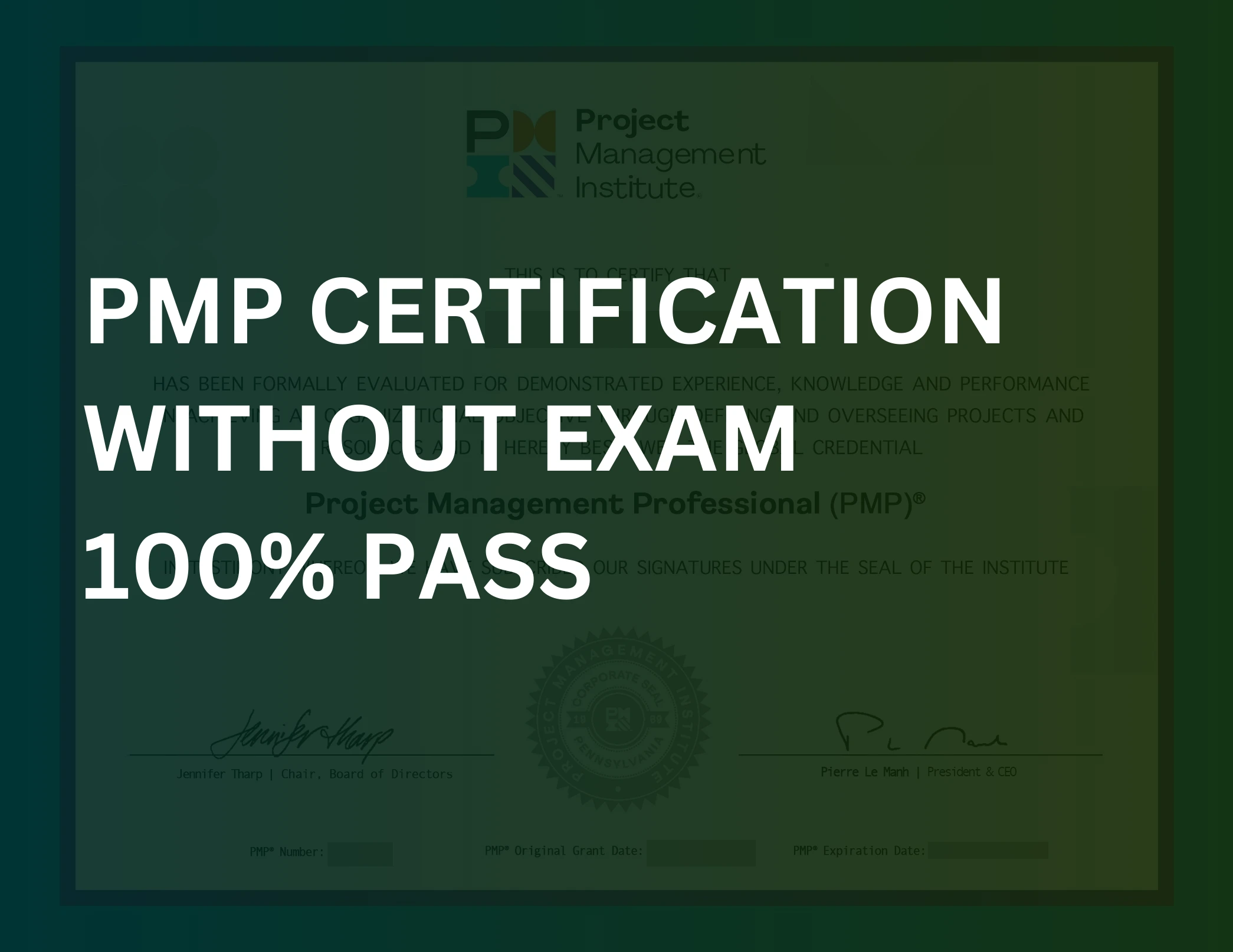 Buy PMP Certification Without Exam