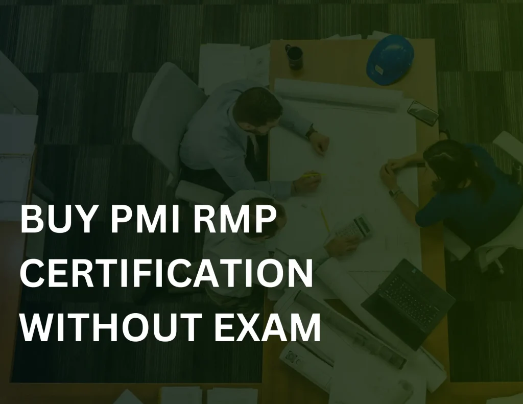 Buy PMI RMP Certification Without Exam
